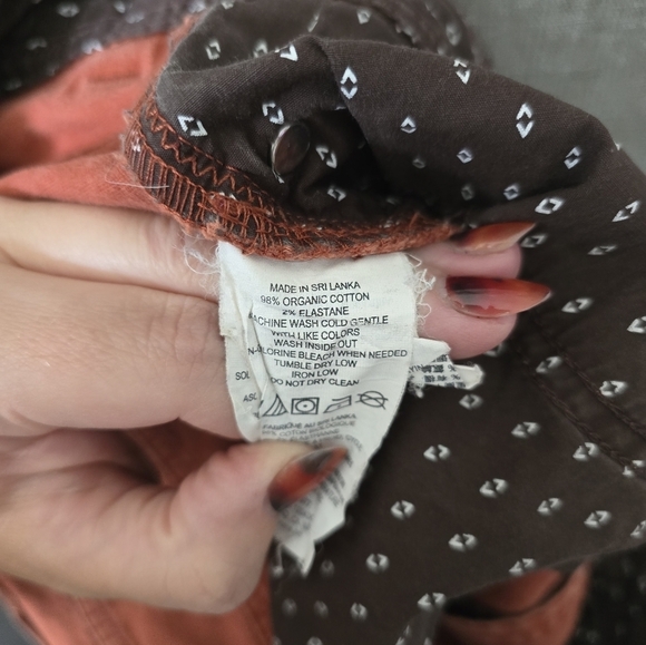 PrAna Orange Organic Cotton JEANS 32x30" Denim Straight Leg Pants HIKING Walking - Picture 6 of 9